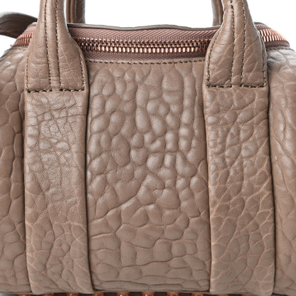 Alexander Wang Pebbled Lambskin Mini Rockie Latte Rose Gold Hardware 9 of 9