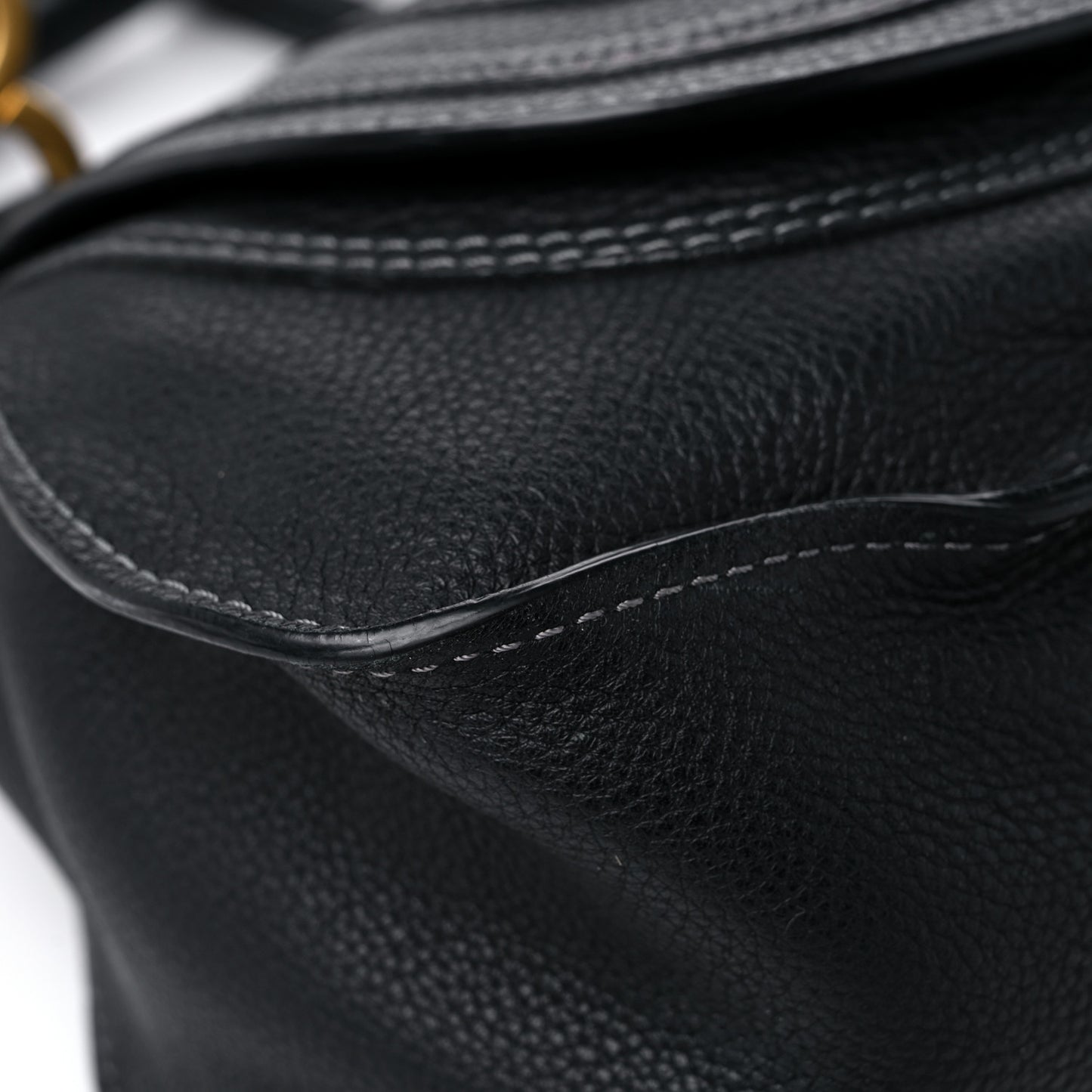 Calfskin Medium Marcie Satchel Black