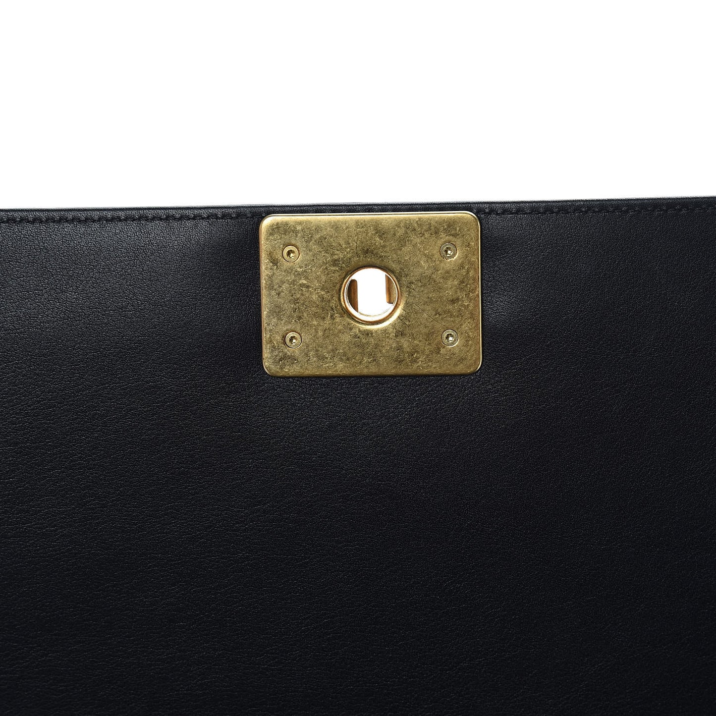 Calfskin Quilted New Medium Boy Flap Black