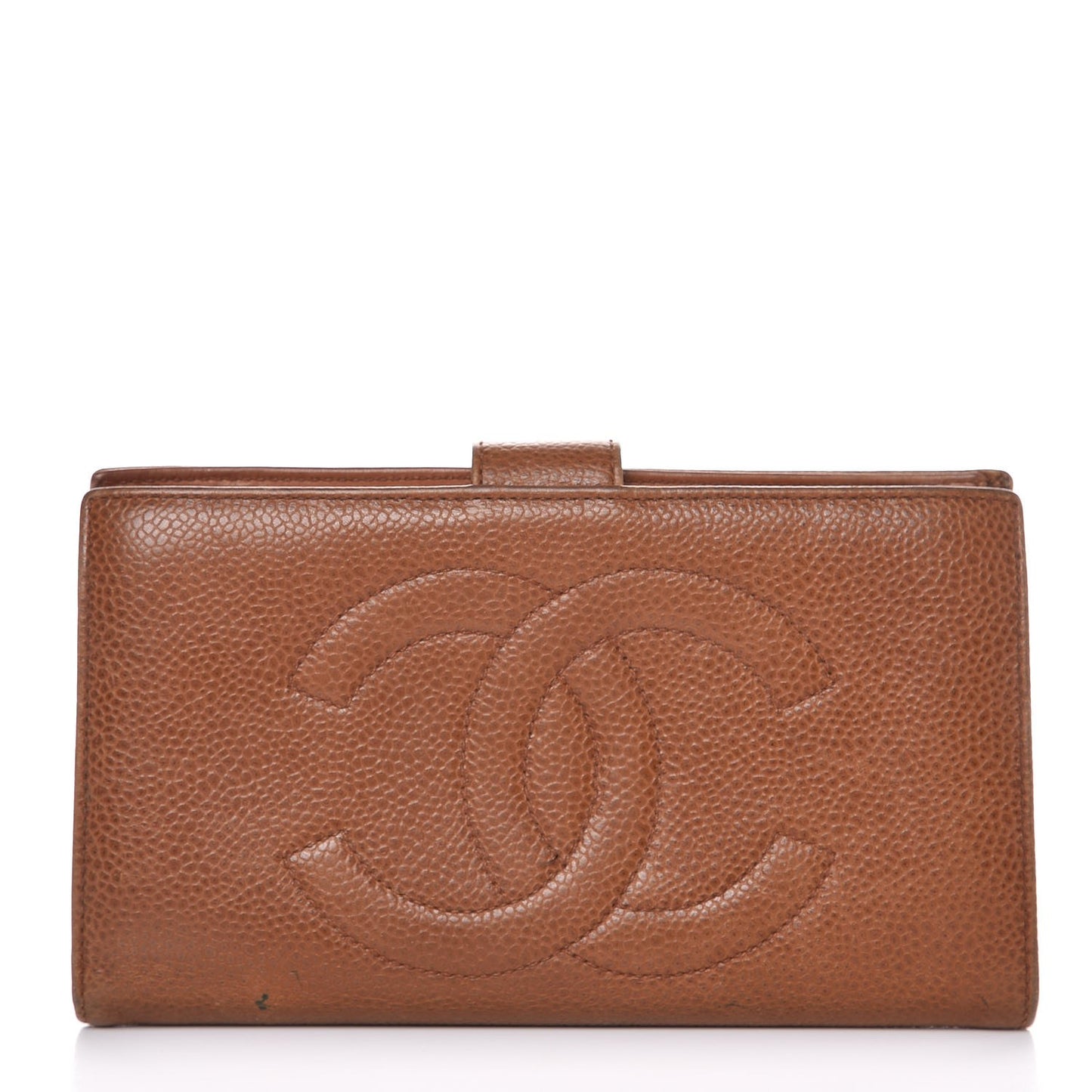 Caviar Timeless CC French Wallet Brown