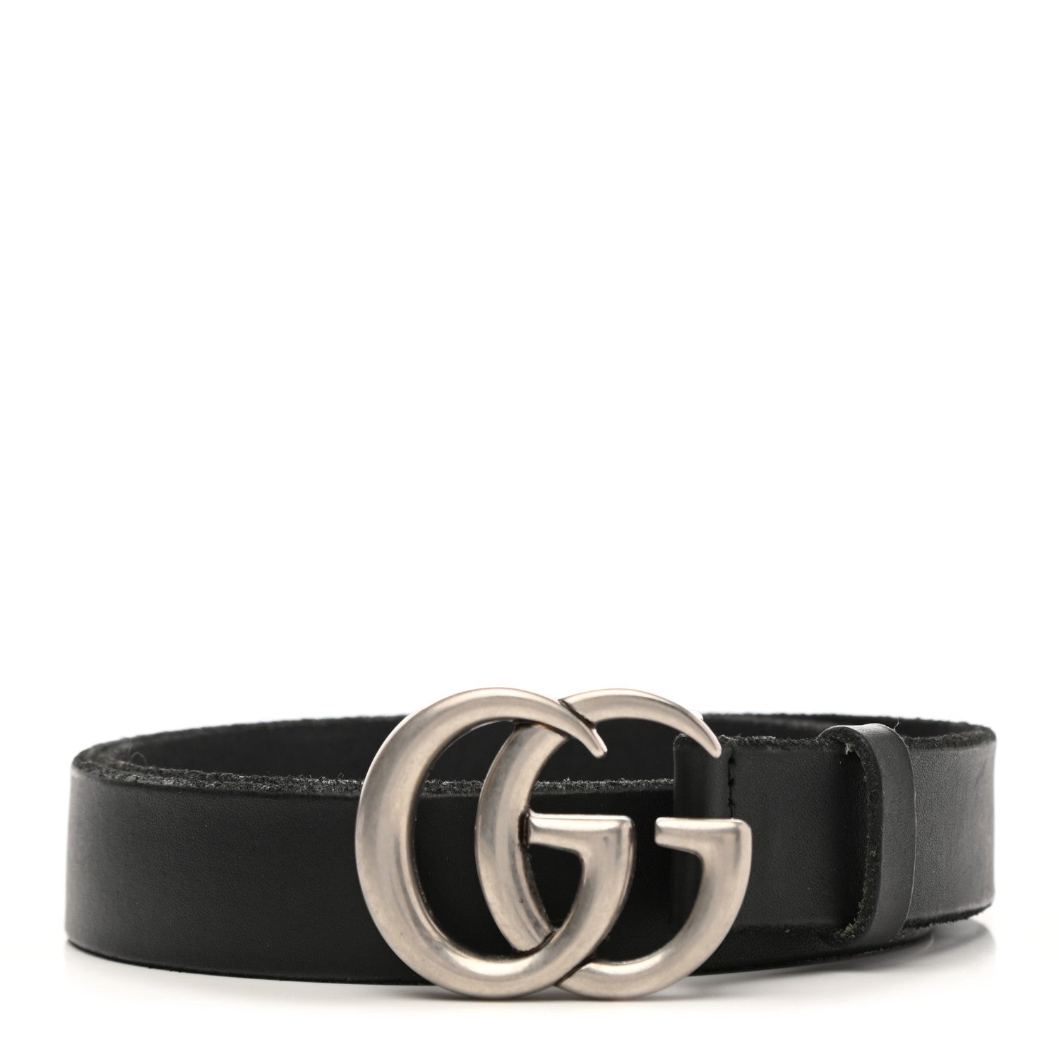 Gucci Faded Calfskin Double G 30mm Belt 85 34 Black 1 of 5