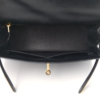 Hermes Epsom Kelly Sellier 28 Black 5 of 13