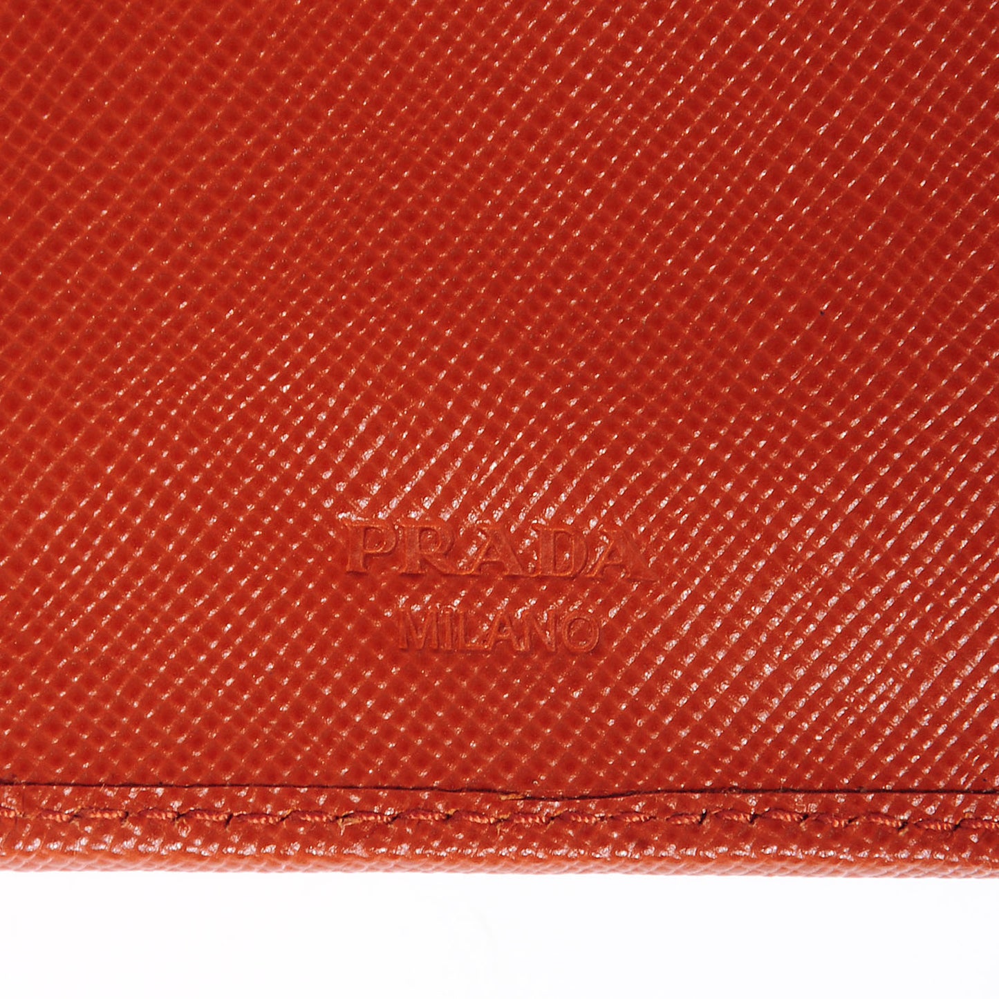 Saffiano Metal Compact Wallet Rame