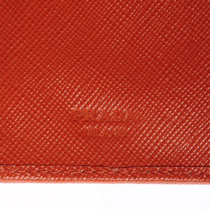 Prada Saffiano Metal Compact Wallet Rame 7 of 8