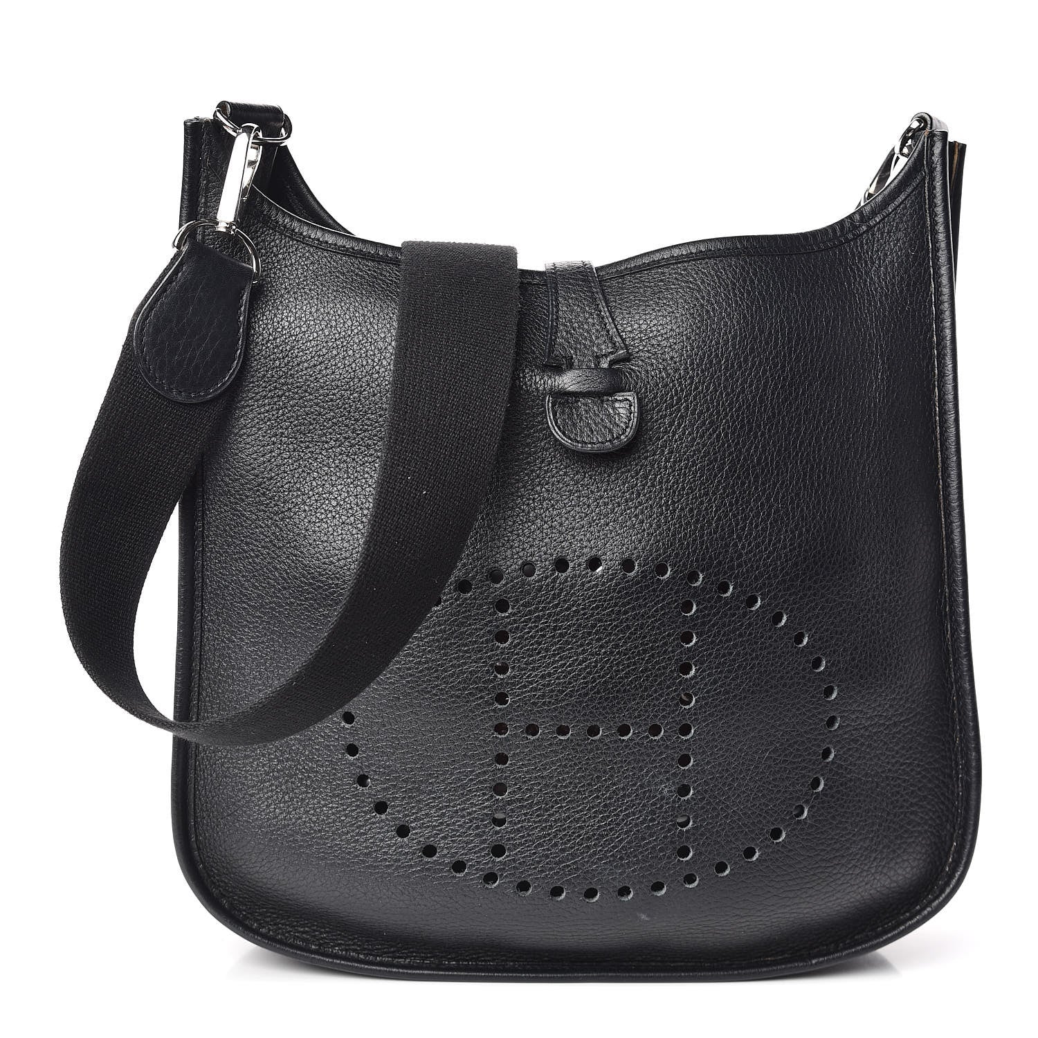 Hermes Taurillon Clemence Evelyne II PM Black 1 of 9