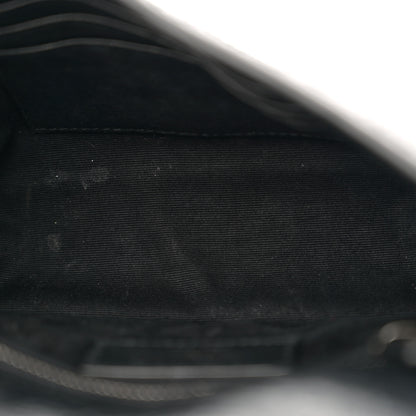Saint Laurent Crinkled Calfskin Matelasse Monogram Niki Chain Wallet Black 4 of 13