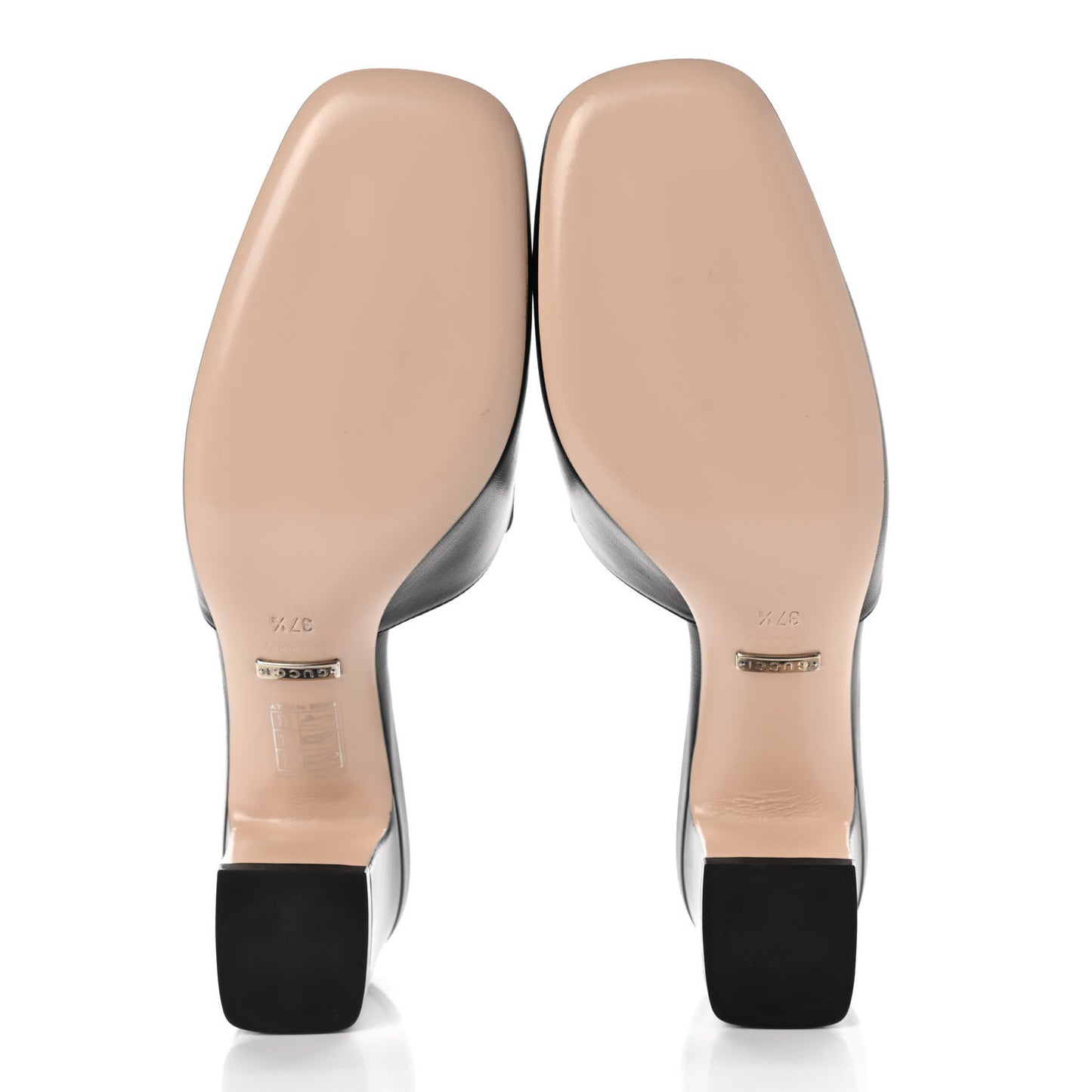 Malaga Kid Crystal Square G Madelyn 60mm Mules 37.5 Black