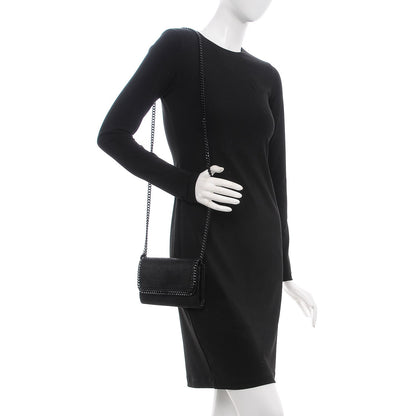 Stella McCartney Shaggy Deer Falabella Crossbody Clutch Black 2 of 7