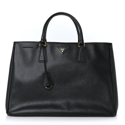 Prada Saffiano Lux Medium Tote Black 1 of 8