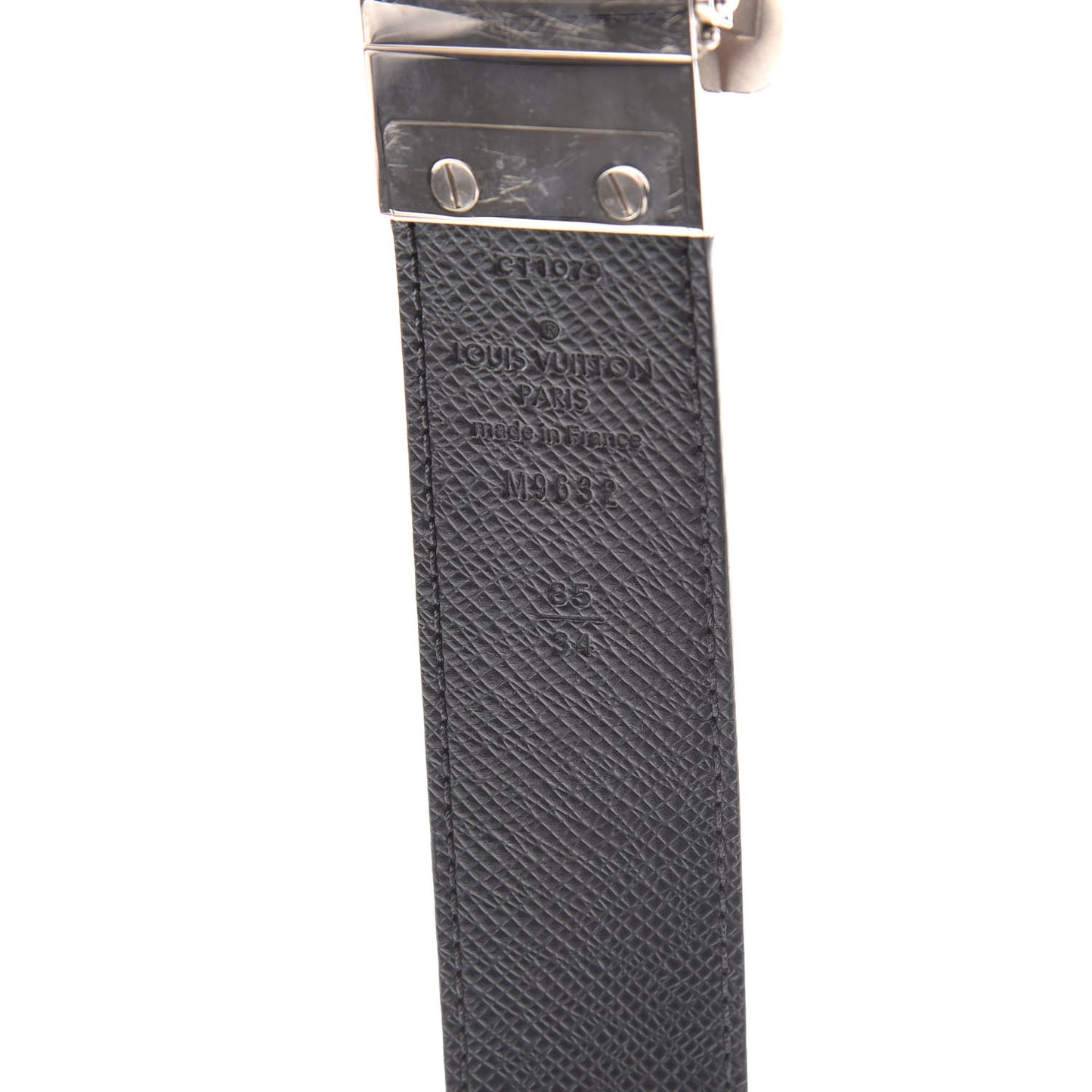 Damier Graphite 85mm LV Inventeur Reversible Belt 85 34
