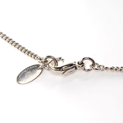 Chanel Swarovski Crystal CC Necklace Silver 3 of 4