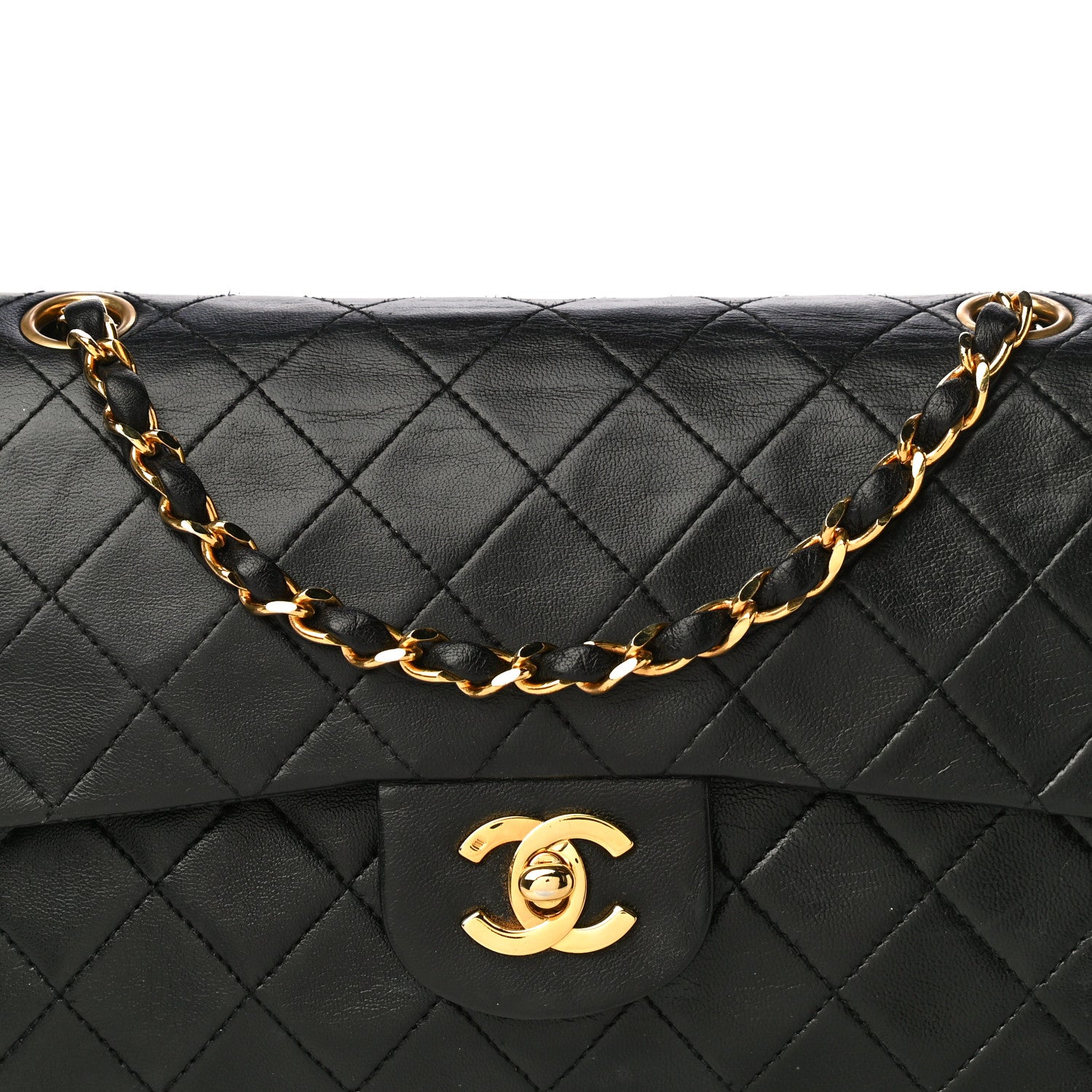 Chanel Lambskin Quilted Small Double Flap Black 8 of 28
