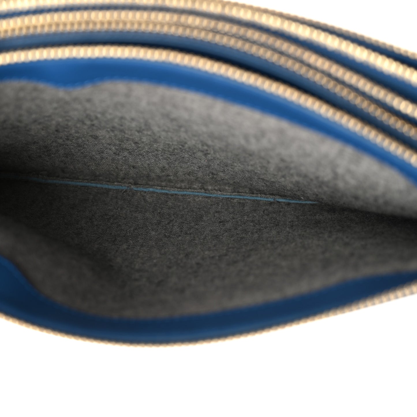 Lambskin Large Trio Crossbody Bag Indigo
