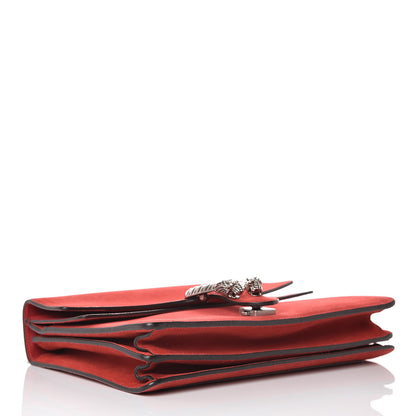 Gucci Suede Vitello Velvet Medium Dionysus Shoulder Bag Vulcanic Red 5 of 11