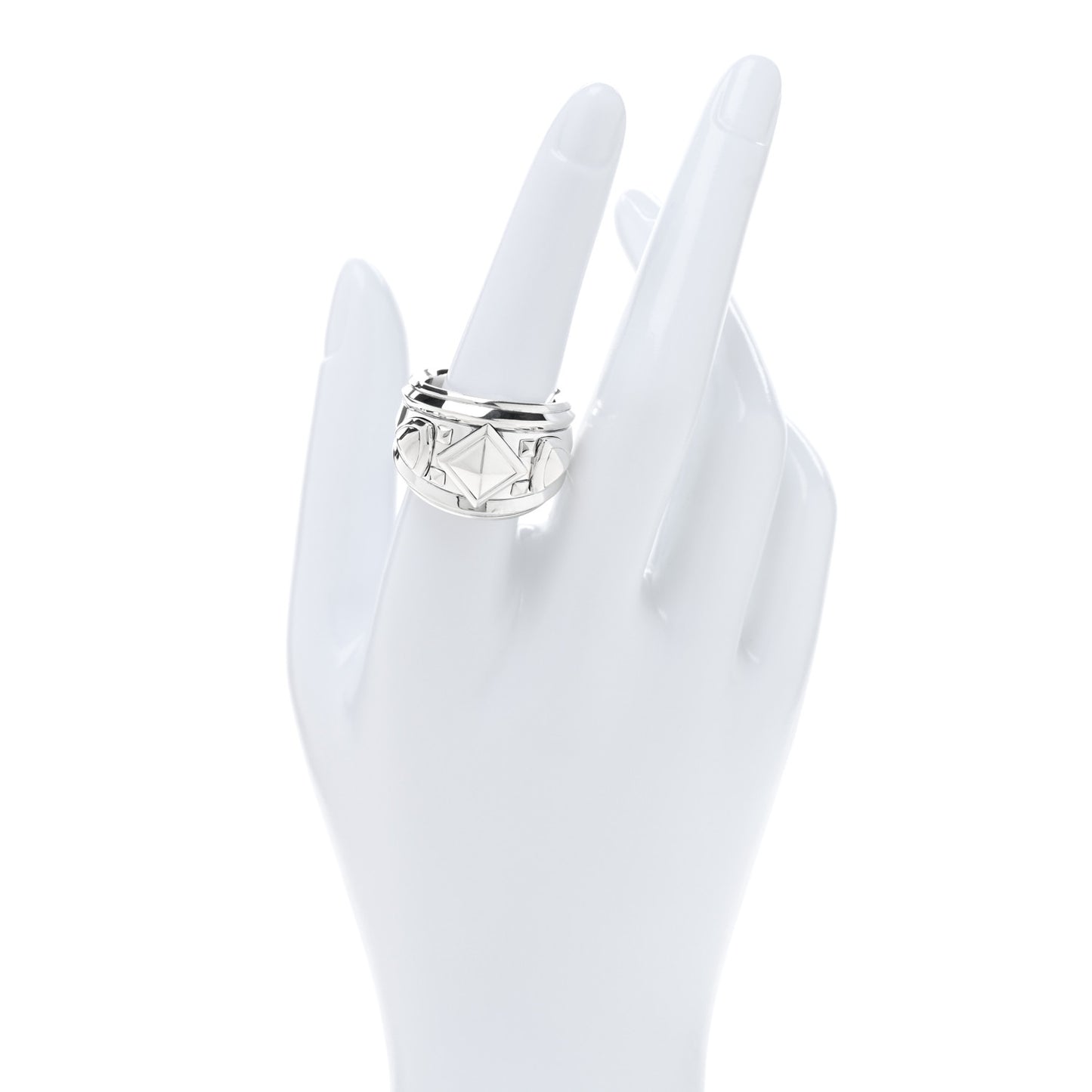 Sterling Silver Modern Renaissance Wide Ring 58 8.25