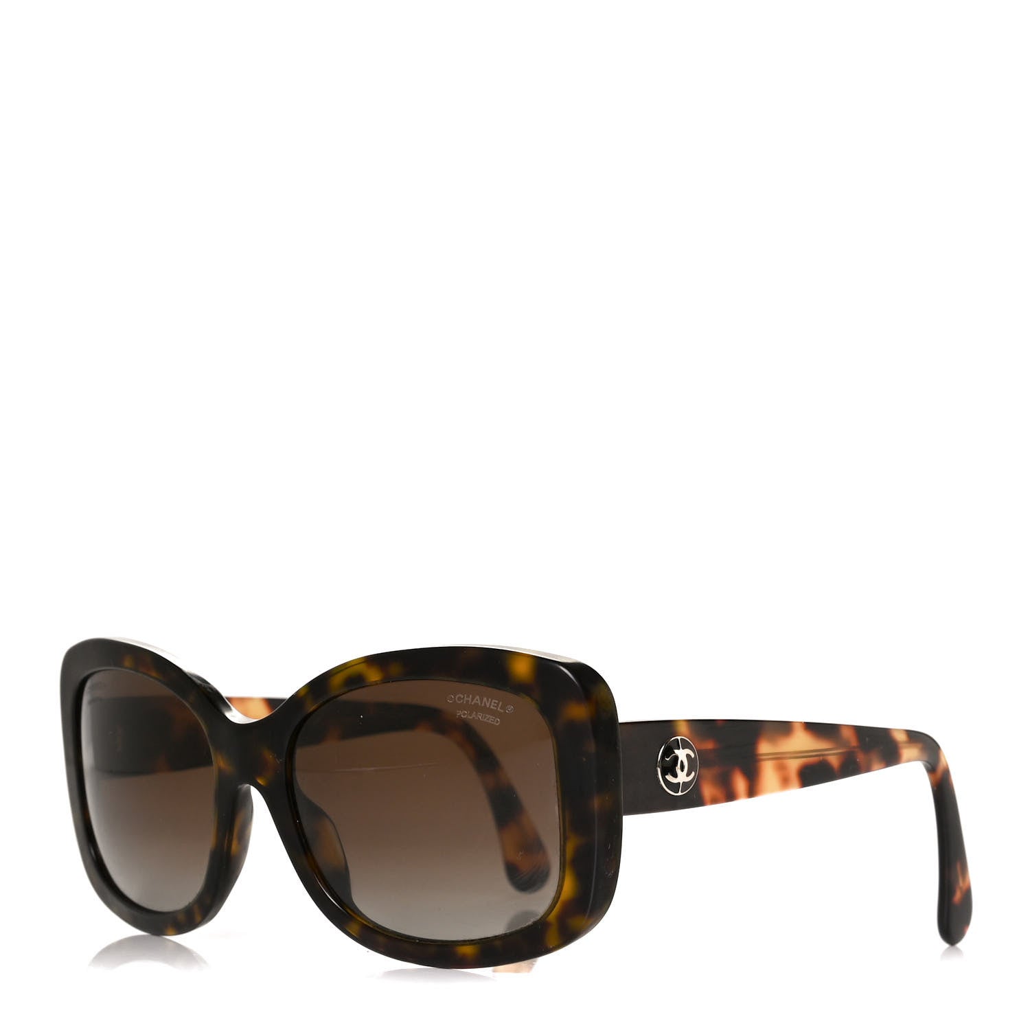 Chanel Acetate Polarized CC Sunglasses 5322 Marron Fonce 1 of 10