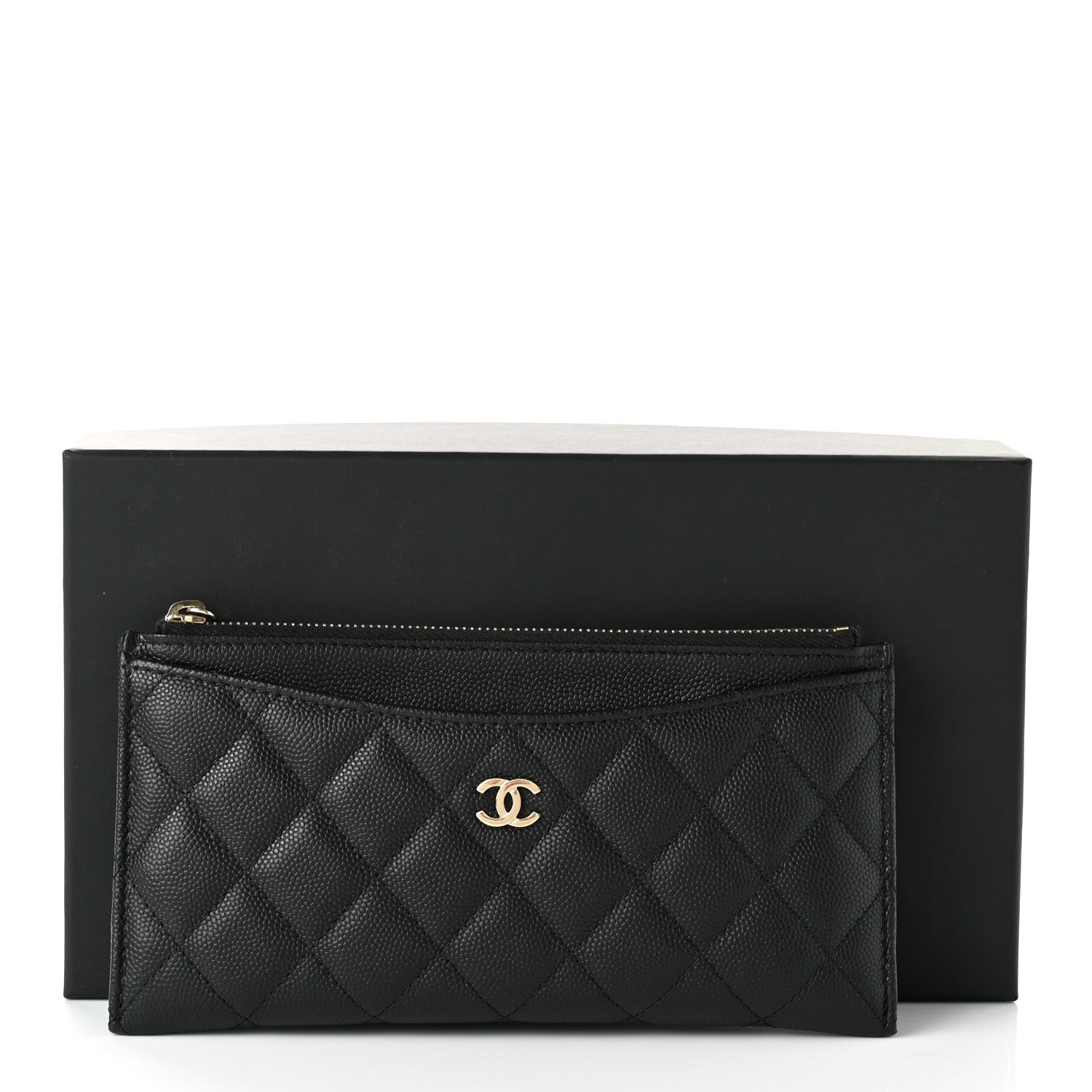 Chanel Caviar Quilted Classic Zip Pouch Black 8 of 8