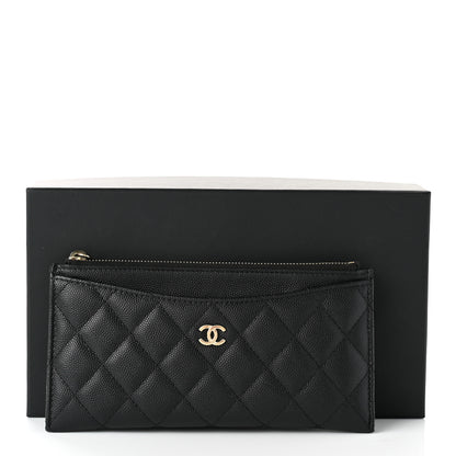 Chanel Caviar Quilted Classic Zip Pouch Black 8 of 8