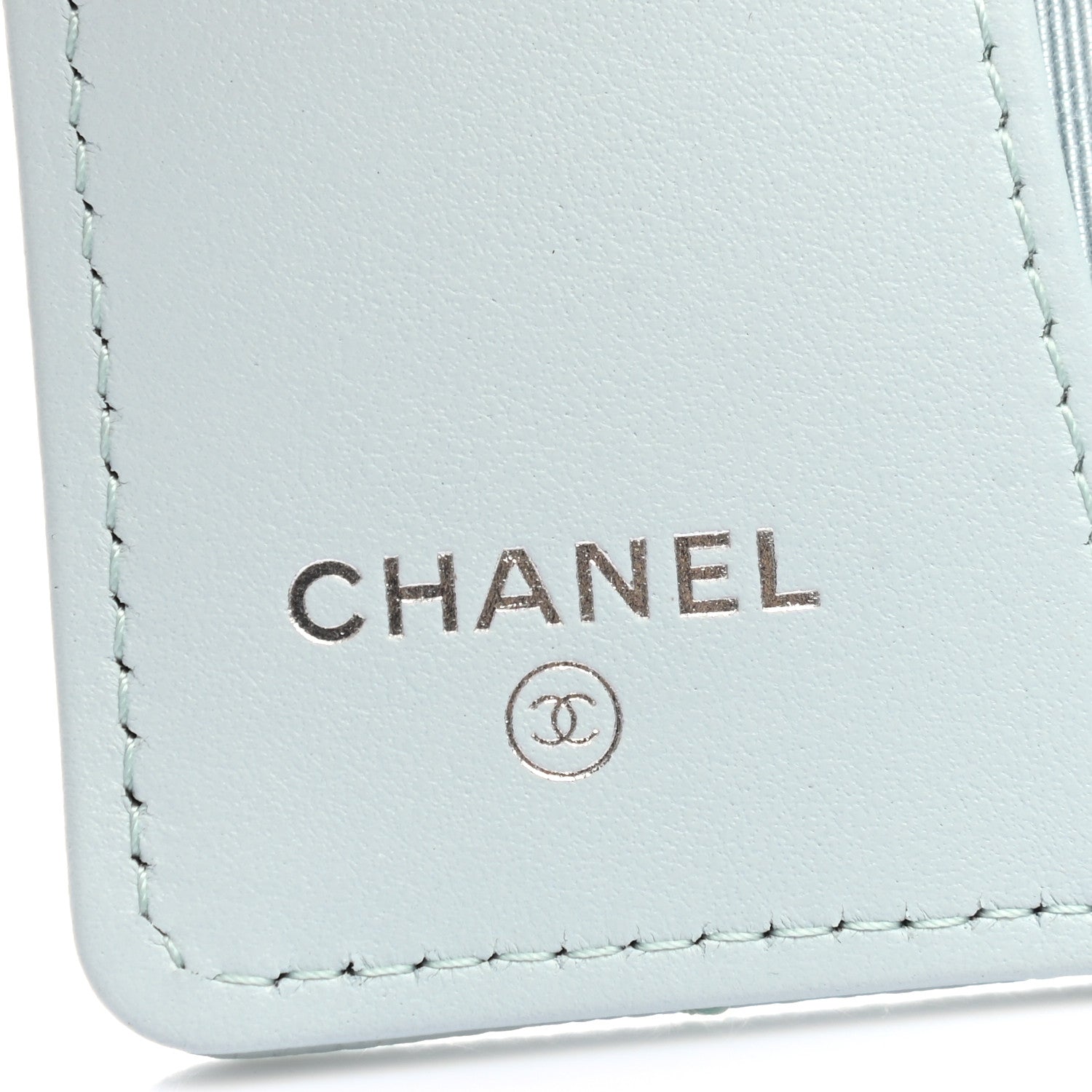 Chanel Caviar Quilted Classic 4 Key Holder Wallet Light Blue 6 of 8
