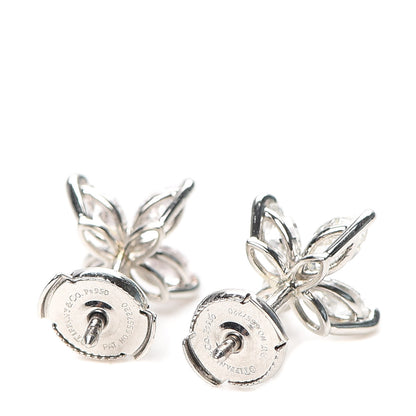 Tiffany Platinum Diamond Large Victoria Earrings 3 of 5