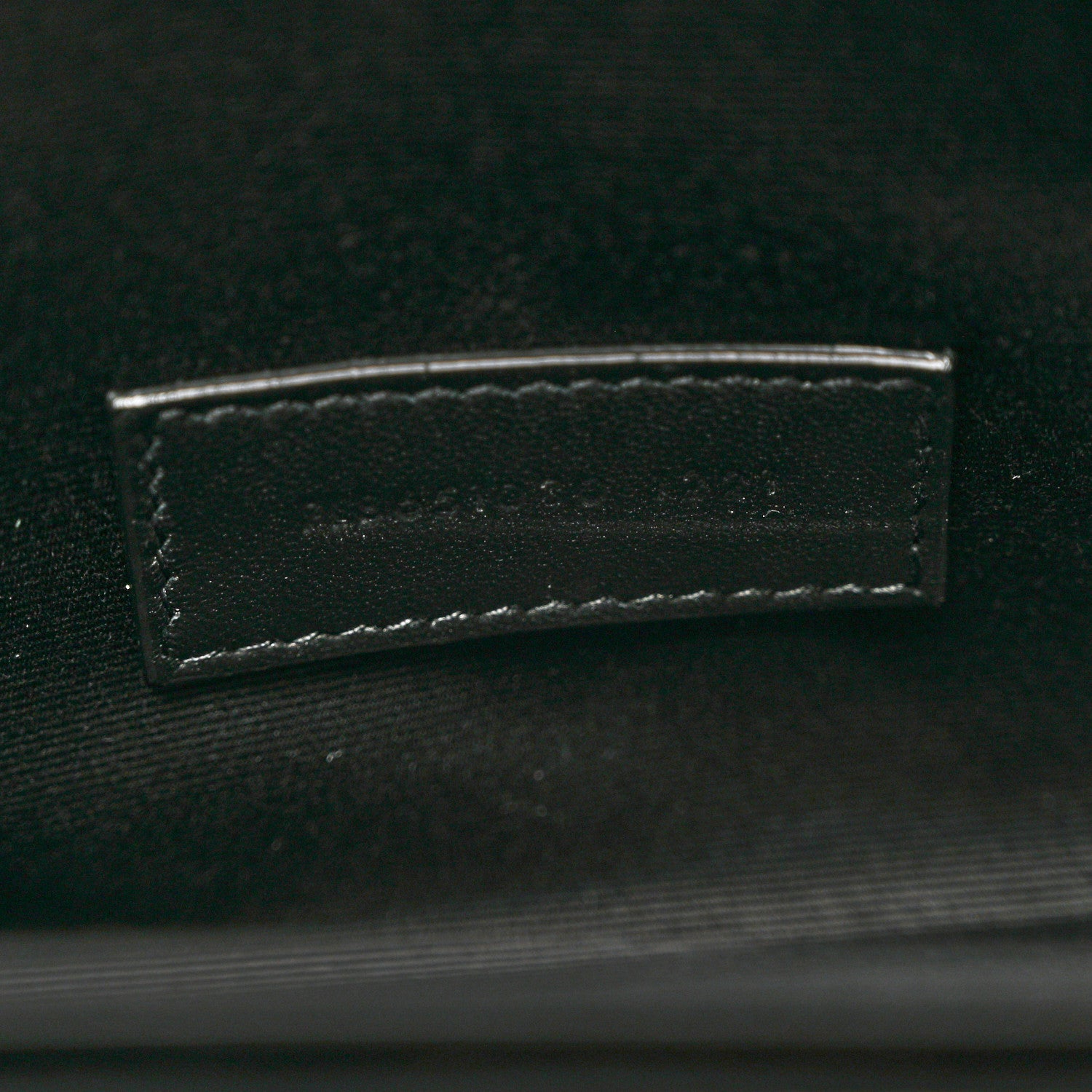 Saint Laurent Grain De Poudre Textured Mixed Matelasse Triquilt Monogram Clutch Vert Fonce 7 of 7