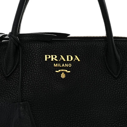 Prada Vitello Daino Small Tote Black 7 of 12