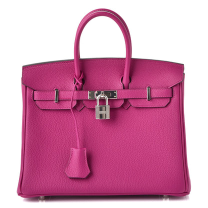 Hermes Togo Birkin 25 Rose Pourpre 1 of 36