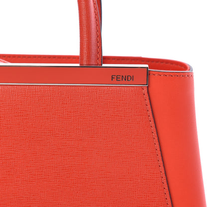 Fendi Vitello Elite Petite 2Jours Tote Papavero 7 of 10