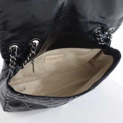 Chanel Glazed Goatskin Double Stitch Flap Black 7 of 7