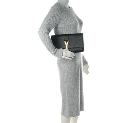 Saint Laurent Calfskin Classic Y Ligne Clutch Black 2 of 7