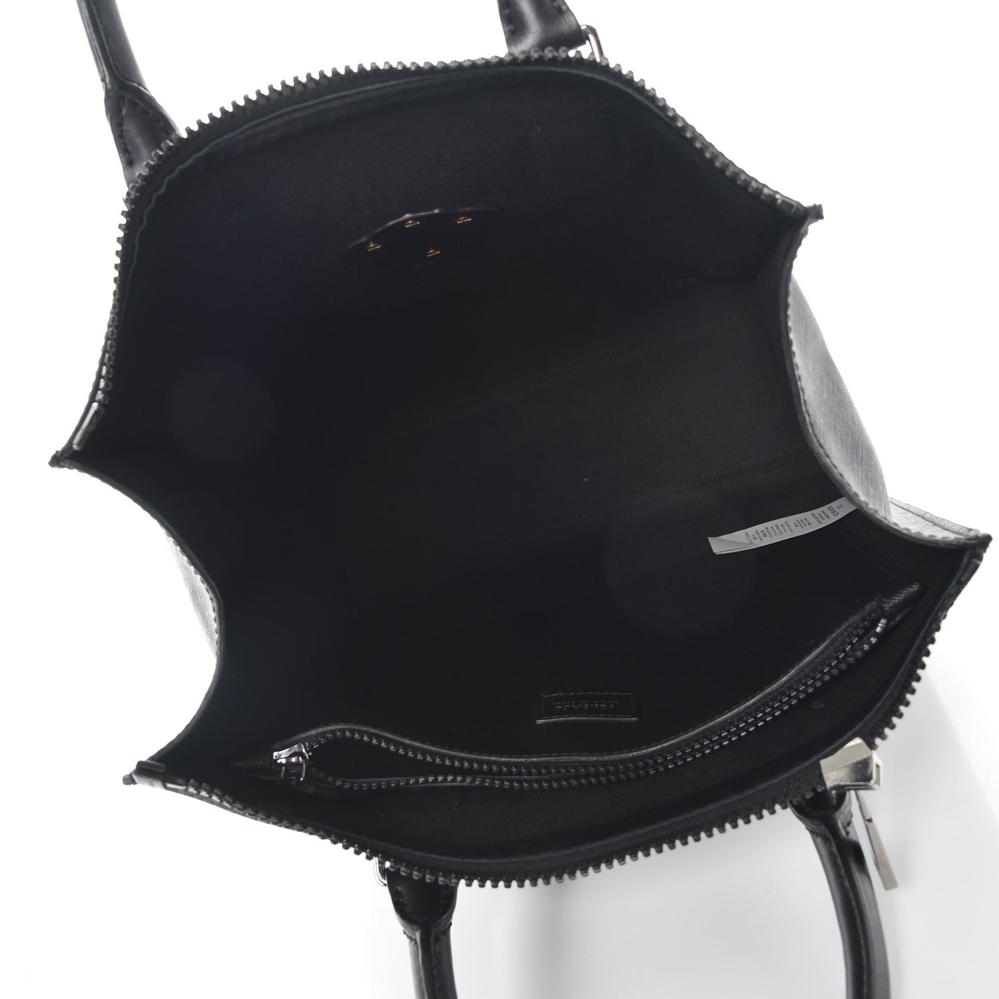 Grained Calfskin Palazzo Medusa Shopping Tote Black