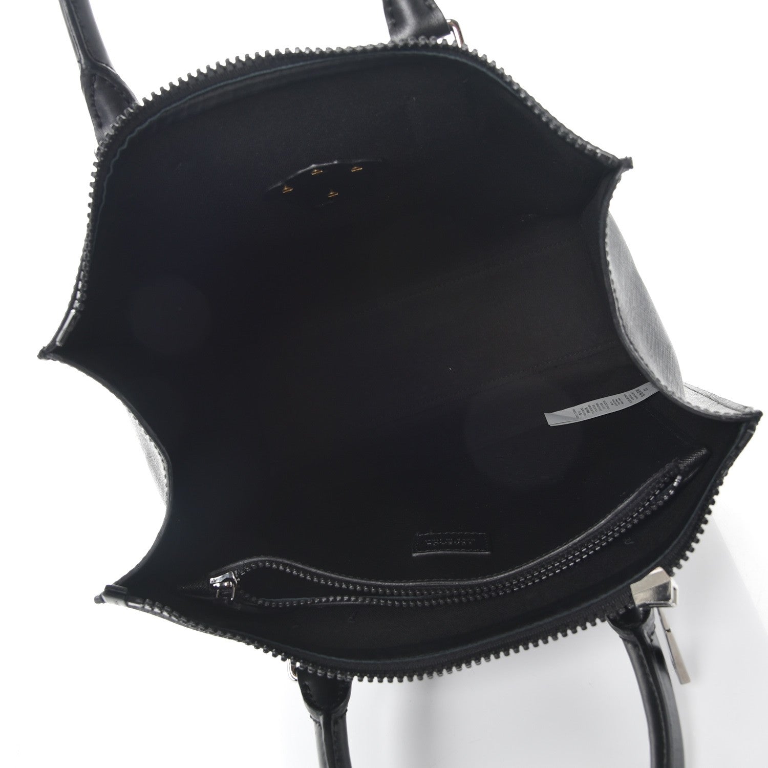 Versace Grained Calfskin Palazzo Medusa Shopping Tote Black 6 of 8