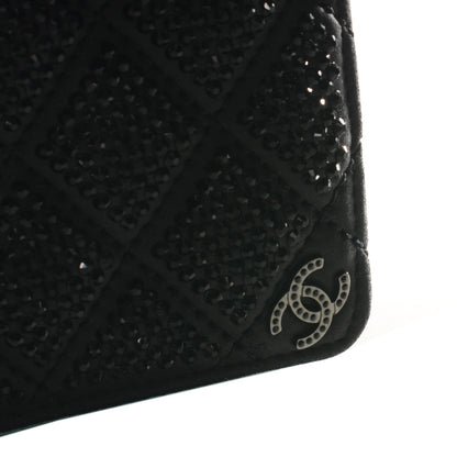 Chanel Crystal Quilted Wallet On Chain WOC Black 5 of 9