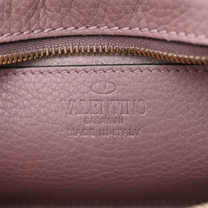Valentino Garavani Pebbled Calfskin Rockstud Camera Crossbody Bag Dark Mauve 5 of 9