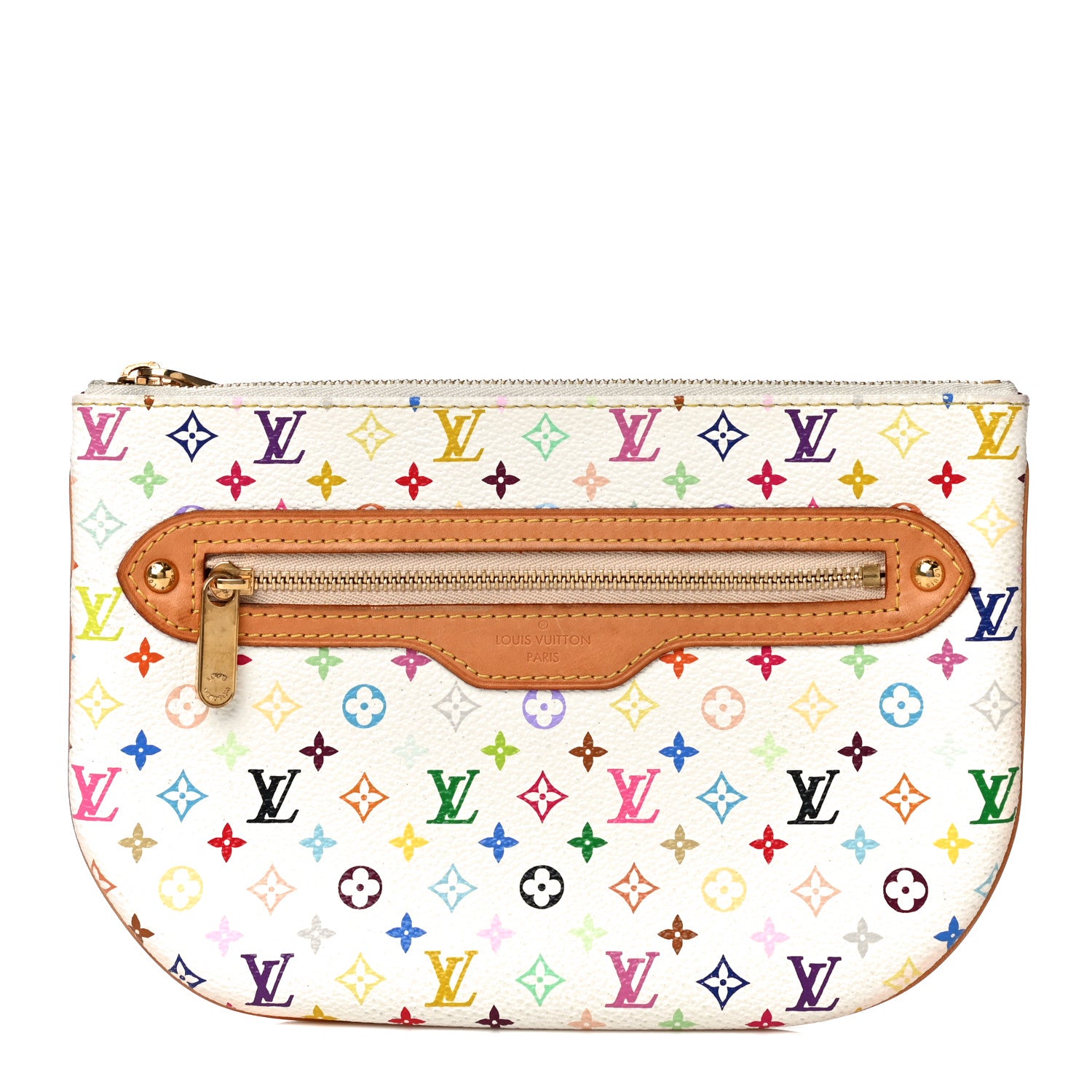 Louis Vuitton Monogram Multicolor Pochette Plate GM White 1 of 14