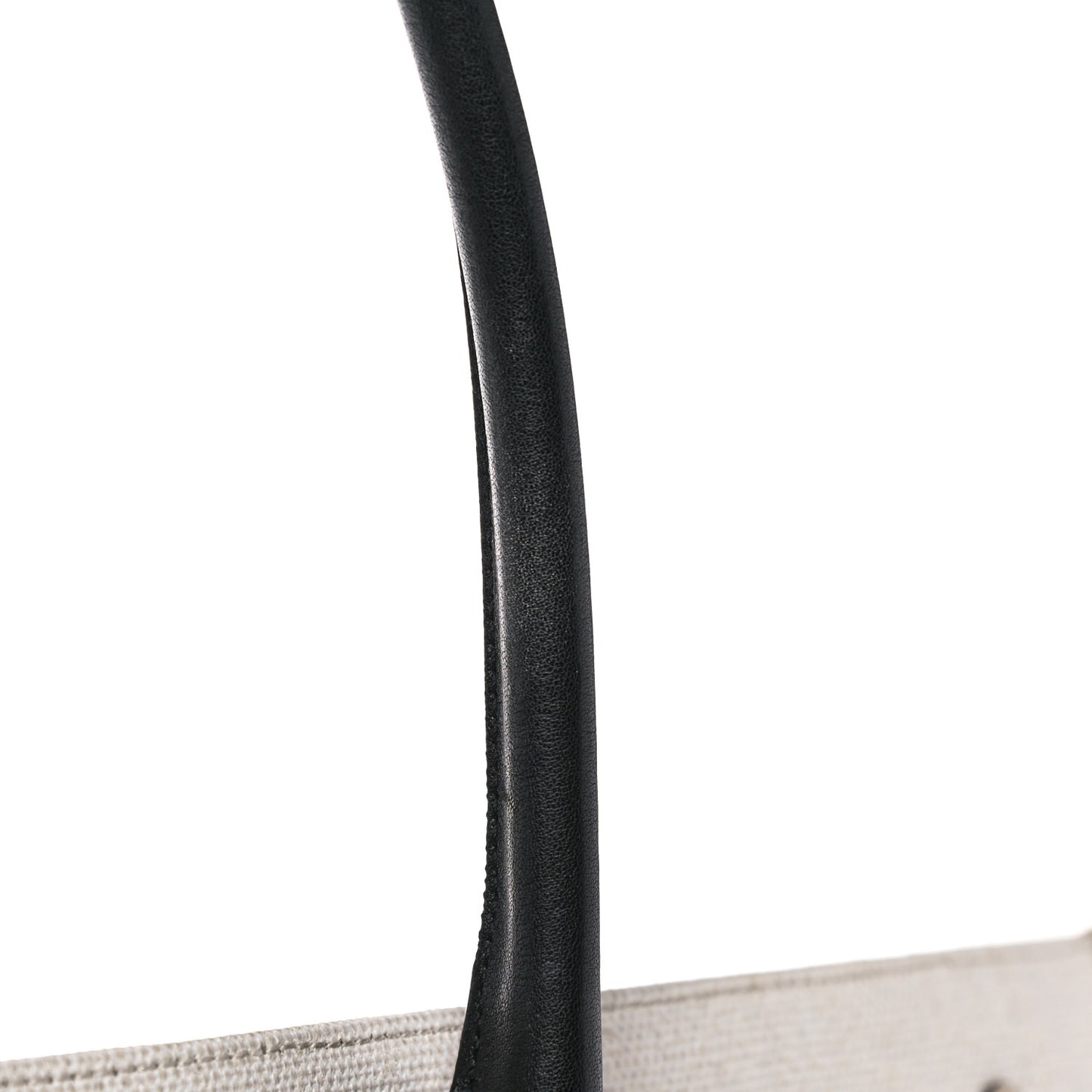 Linen Calfskin Rive Gauche Tote Optic White