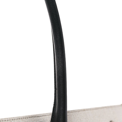 Saint Laurent Linen Calfskin Rive Gauche Tote Optic White 15 of 15