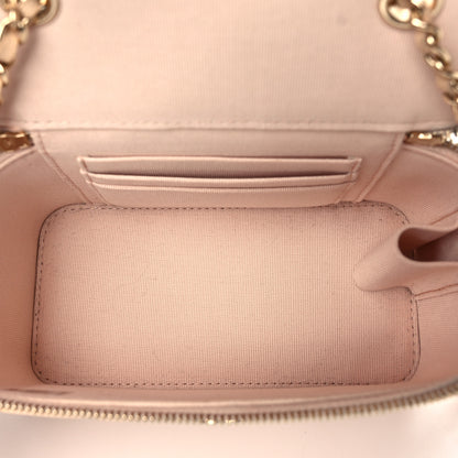 Chanel Caviar Quilted Small Vanity Case With Chain Light Beige 5 of 14