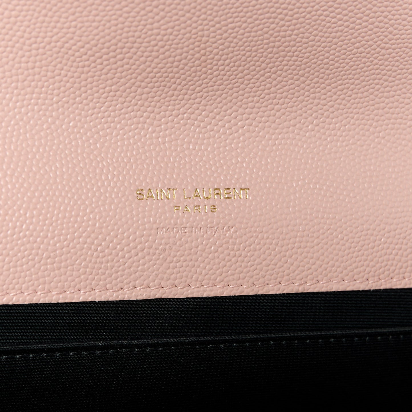 Grain De Poudre Matelasse Chevron Monogram Envelope Clutch Pink