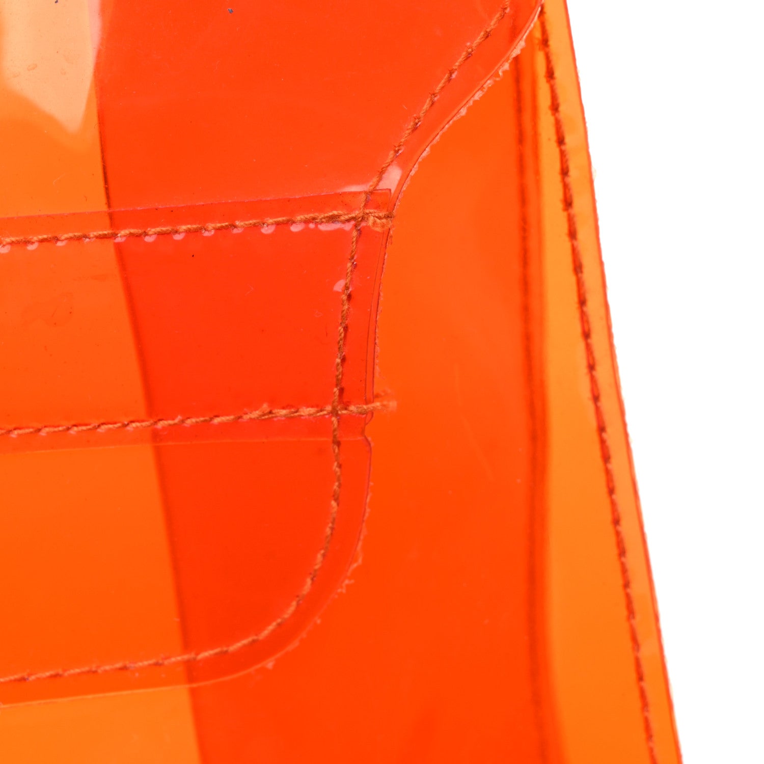 Hermes Vinyl Souvenir De L'Exposition Kelly Orange 13 of 14