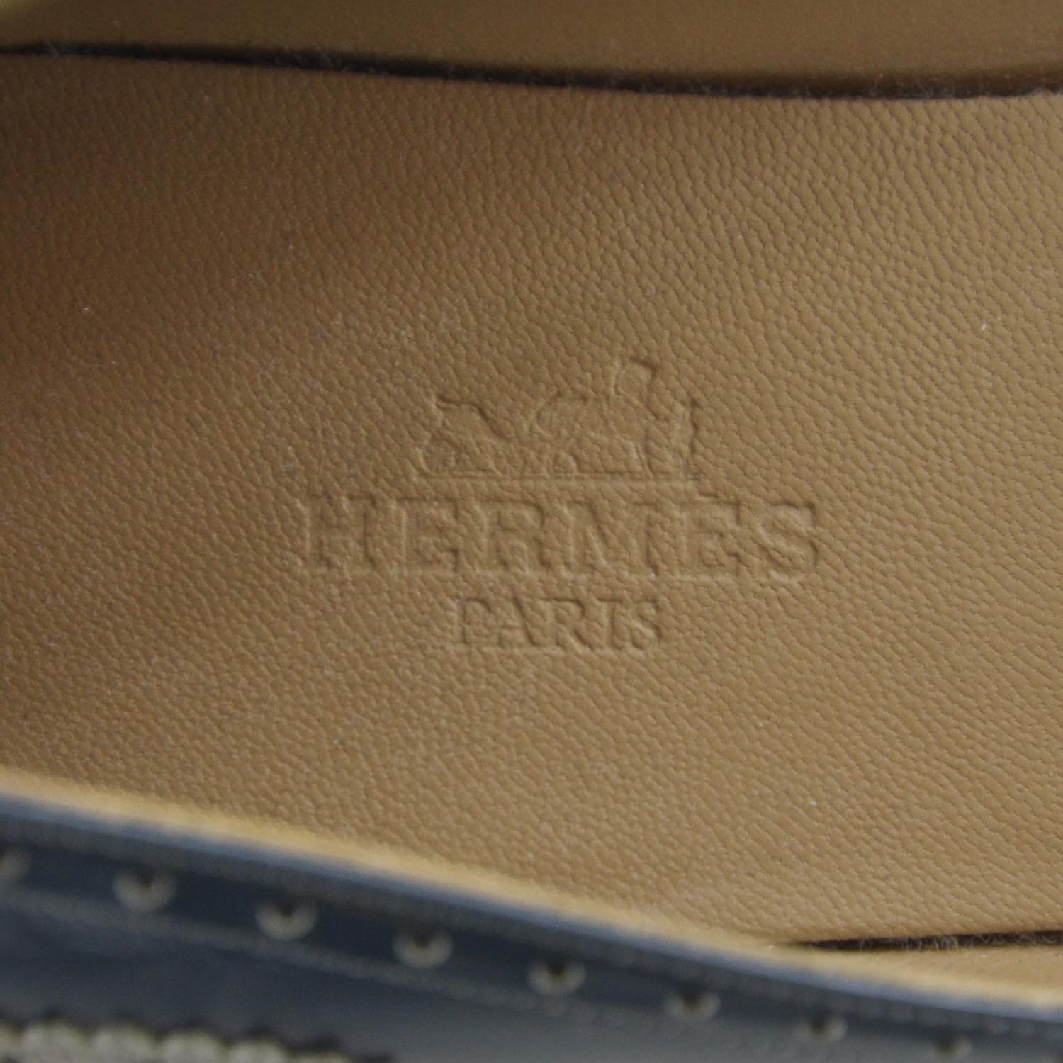Hermes Leather Wing Tip Flats 35.5 5 of 6