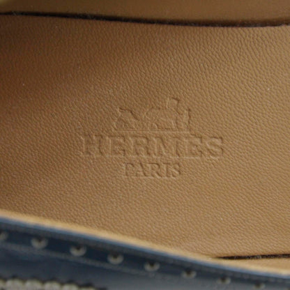 Hermes Leather Wing Tip Flats 35.5 5 of 6