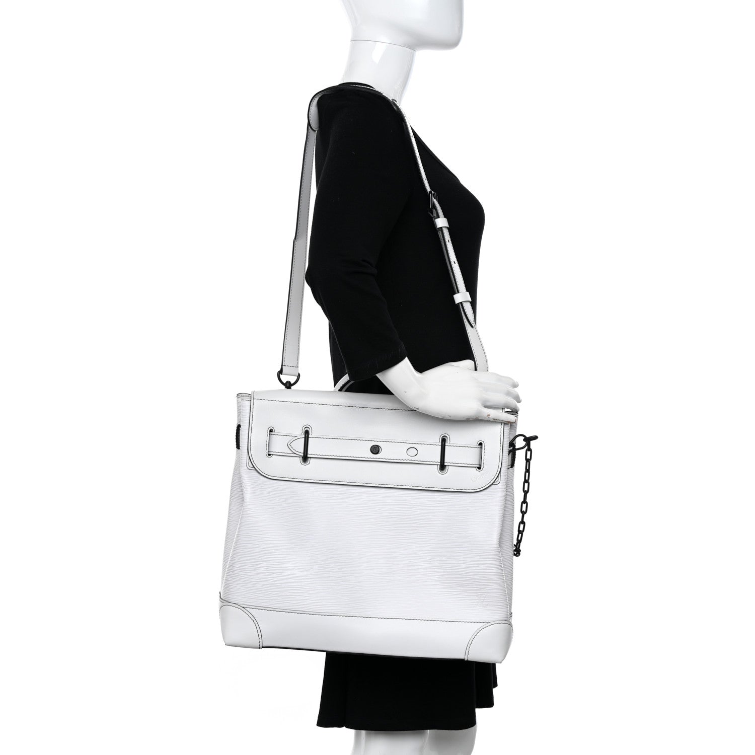 Louis Vuitton Epi Steamer PM White 2 of 10