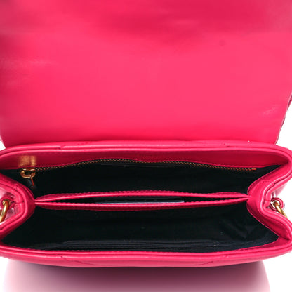 Saint Laurent Calfskin Y Quilted Monogram Toy Loulou Crossbody Bag Freesia 5 of 9