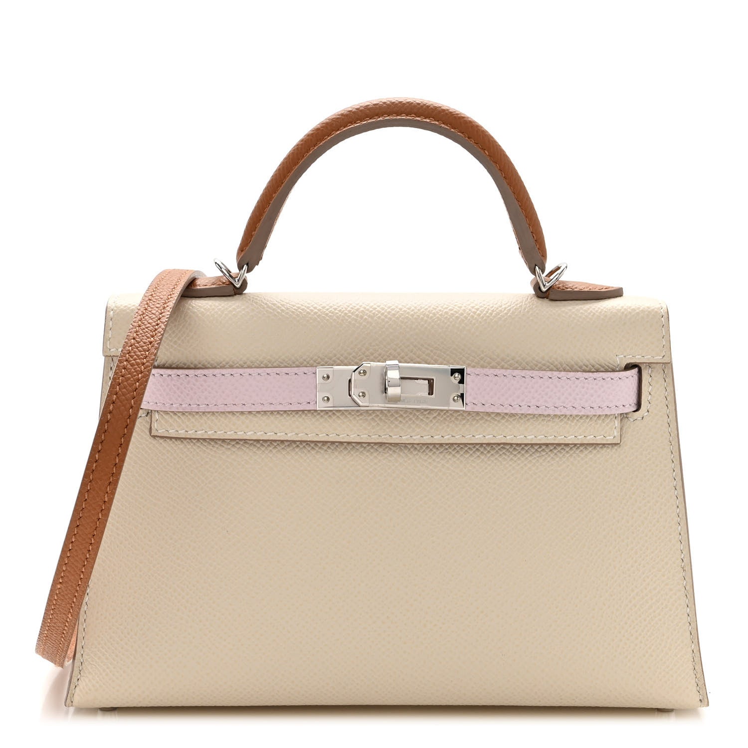 Hermes Epsom Mini Kelly Sellier 20 Craie Mauve Pale Gold 1 of 10