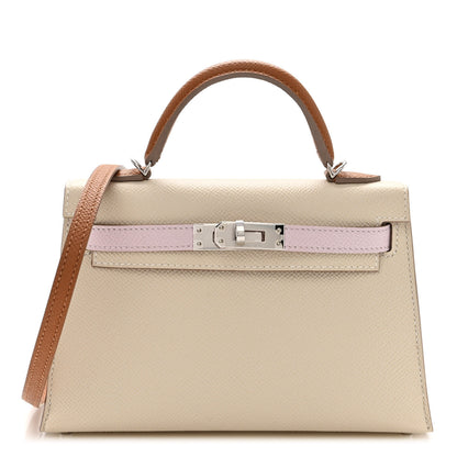 Hermes Epsom Mini Kelly Sellier 20 Craie Mauve Pale Gold 1 of 10