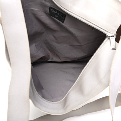 Chanel Canvas Sport Tote Grey White 4 of 8