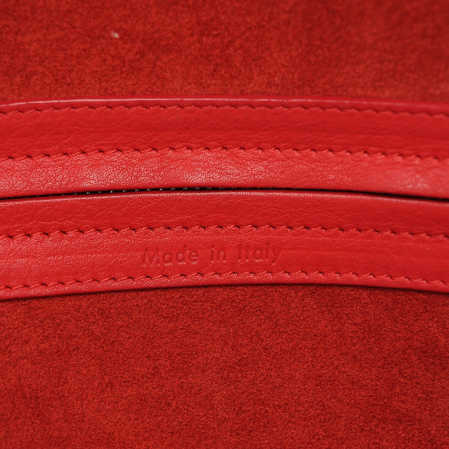 Supple Calfskin Medium Phantom Luggage Vermillion