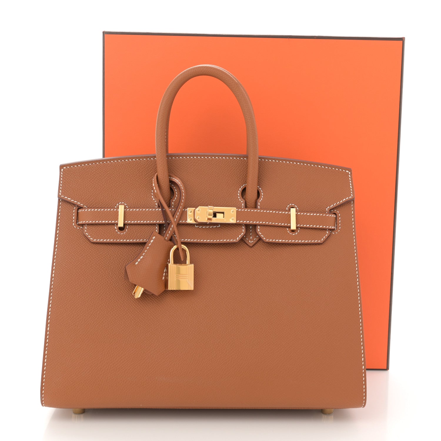 Hermes Epsom Birkin Sellier 25 Gold 11 of 11