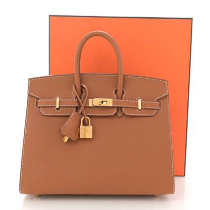 Hermes Epsom Birkin Sellier 25 Gold 11 of 11
